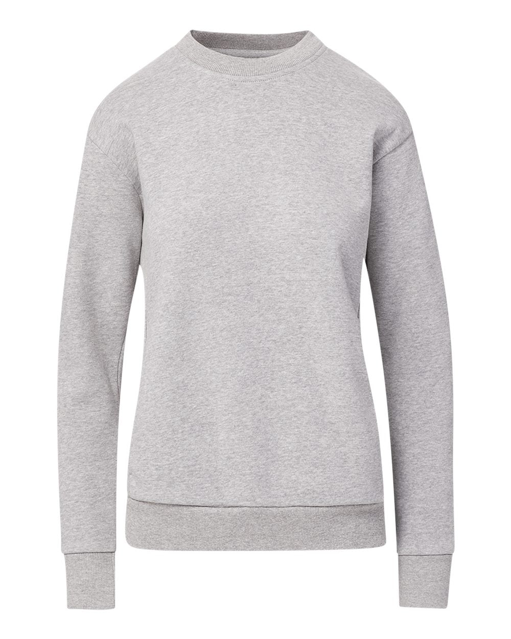 Mv Sport W23140 Women’s Raelynn Cloud Fleece Crewneck Sweatshirt - Heather Grey