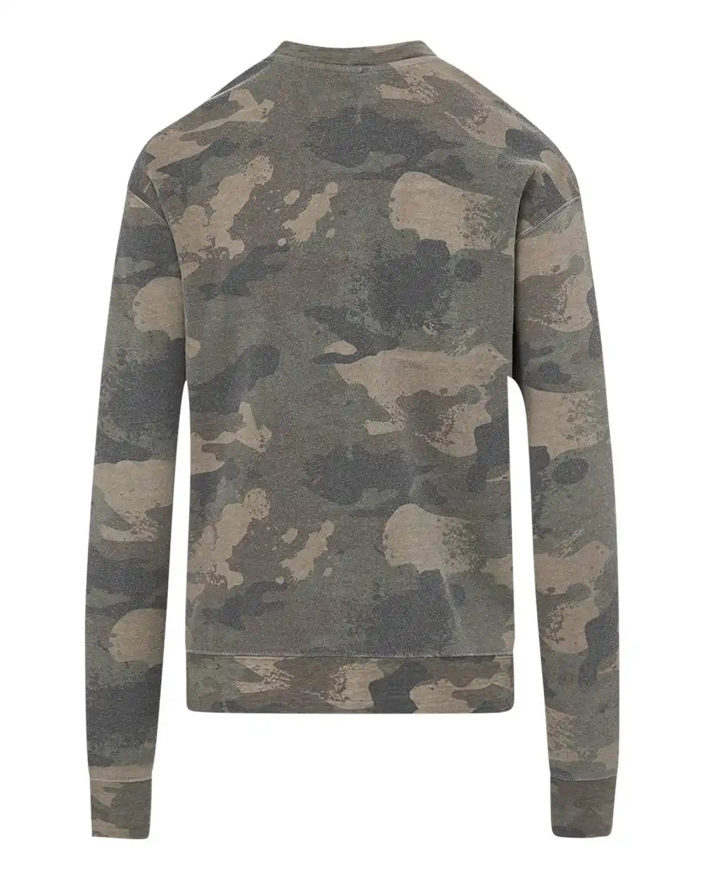 Mv Sport W23140 Women’s Raelynn Cloud Fleece Crewneck Sweatshirt - Faded Camo