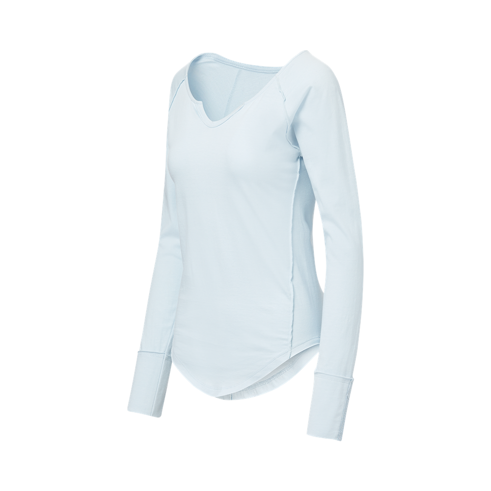 Mv Sport W23411 Libby Long Sleeve Tee - Arctic Blue