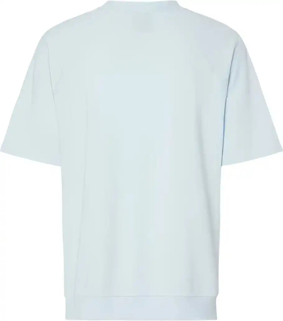 Mv Sport W23711 Women’s French Terry Short Sleeve Crewneck Pullover Arctic Blue
