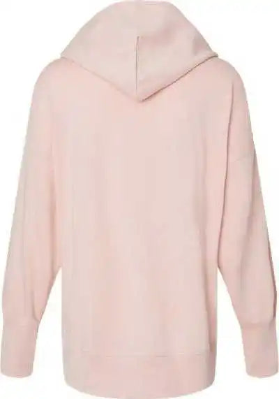 Mv Sport W23720 Women’s French Terry Hooded Sweatshirt - Cameo Pink