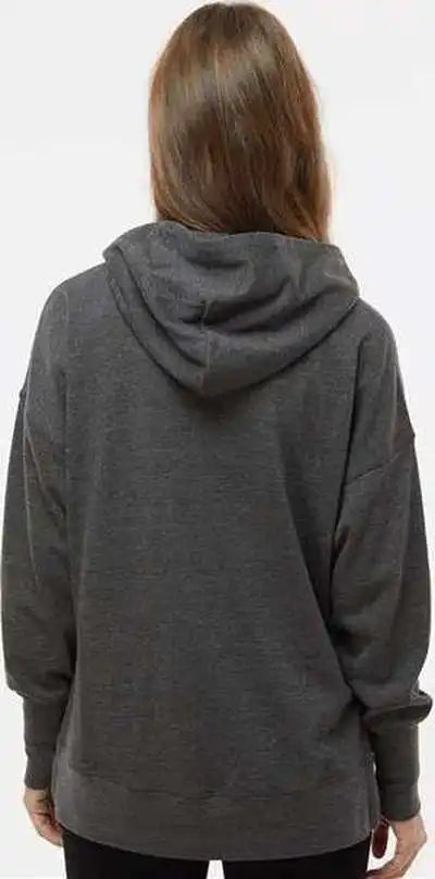 Mv Sport W23720 Women’s French Terry Hooded Sweatshirt - Charcoal