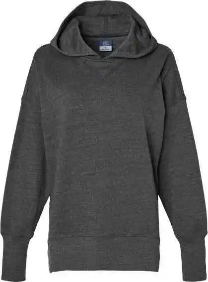 Mv Sport W23720 Women’s French Terry Hooded Sweatshirt - Charcoal