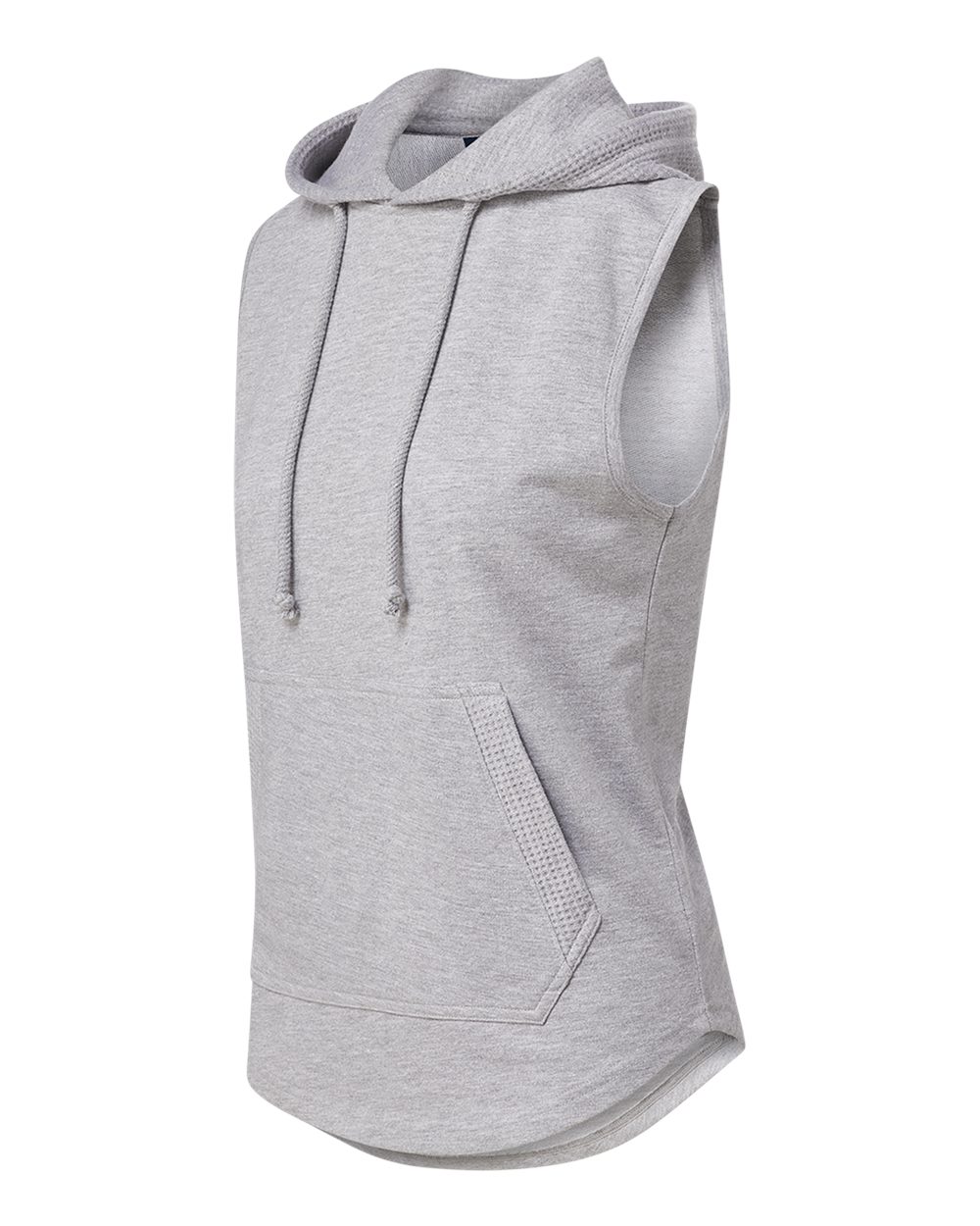 Mv Sport W24131 Women’s Kinsley Sleeveless Hooded Sweatshirt - Heather Grey