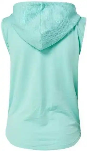 Mv Sport W24131 Women’s Kinsley Sleeveless Hooded Sweatshirt Oasis