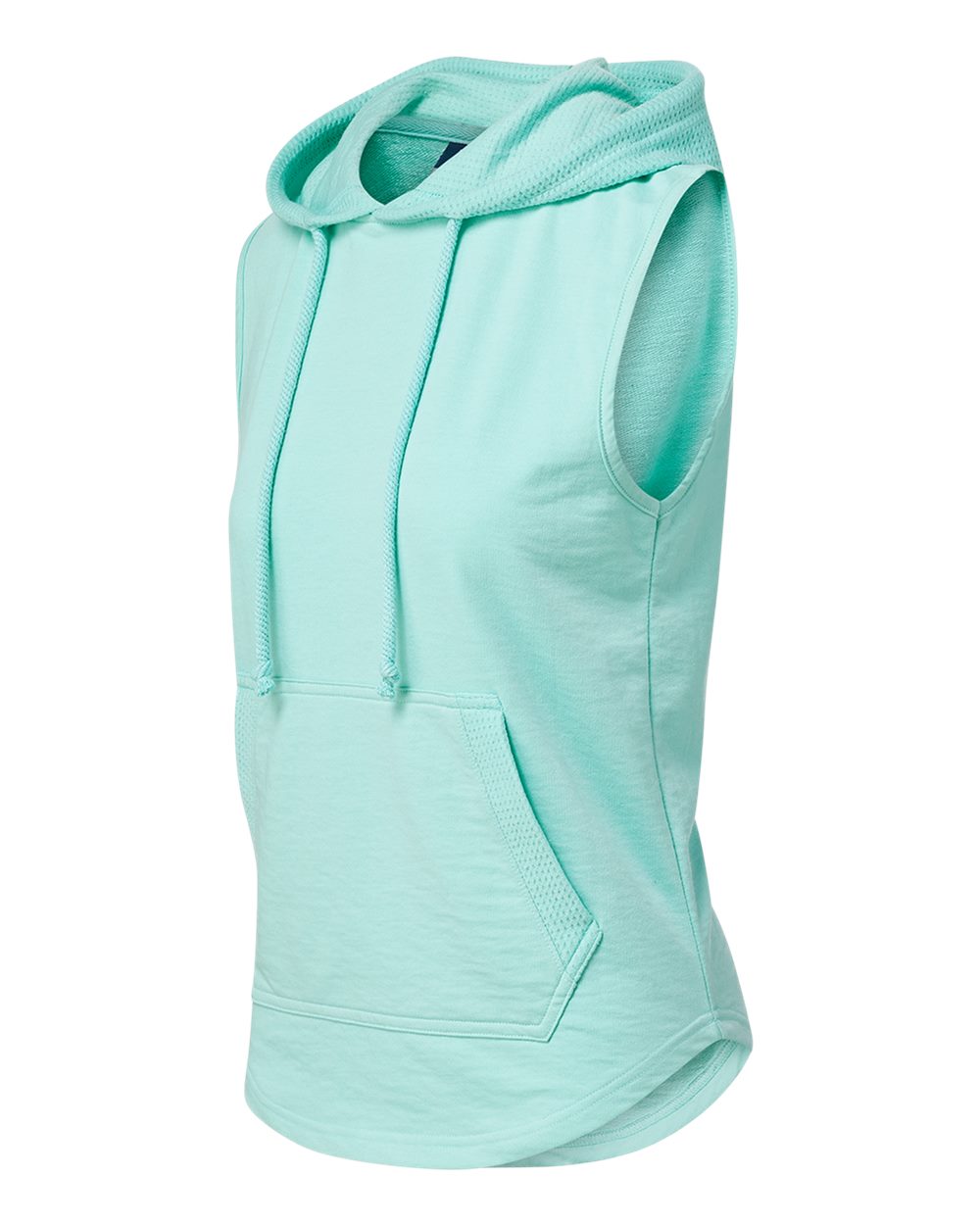 Mv Sport W24131 Women’s Kinsley Sleeveless Hooded Sweatshirt - Oasis