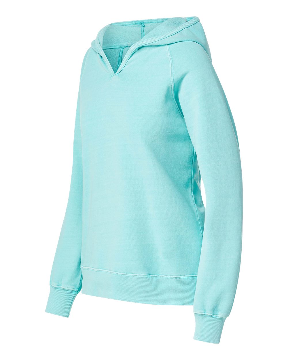 Mv Sport W24707 Women’s Coastal Color Hooded Sweatshirt - Barbados Blue