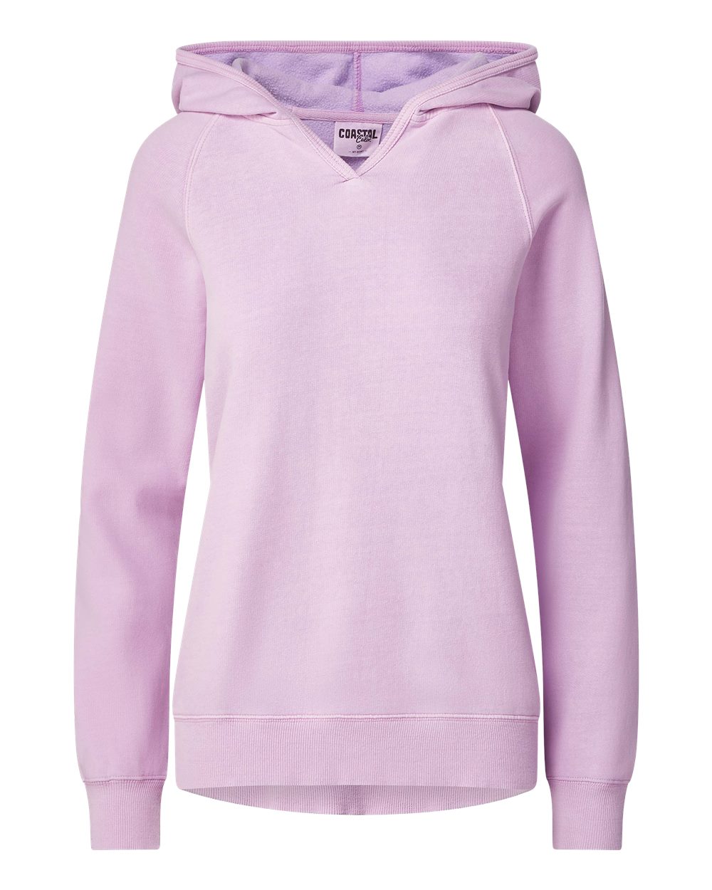 Mv Sport W24707 Women’s Coastal Color Hooded Sweatshirt - Pink Carnations