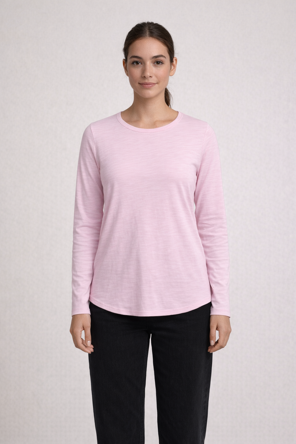 Mv Sport W24726 Tori Slub Long Sleeve Tee - Wisteria