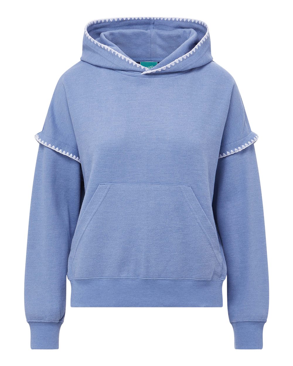 Mv Sport W25115 Women’s Mood & Vibe™ Teegan Crafty Hooded Sweatshirt - Blue Iris