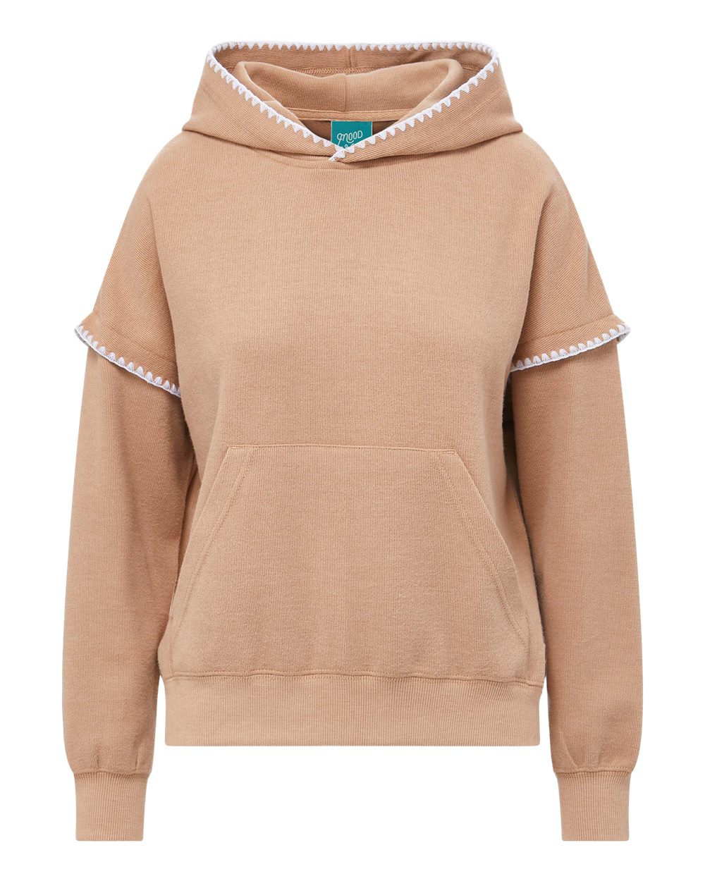 Mv Sport W25115 Women’s Mood & Vibe Teegan Crafty Hooded Sweatshirt - Praline