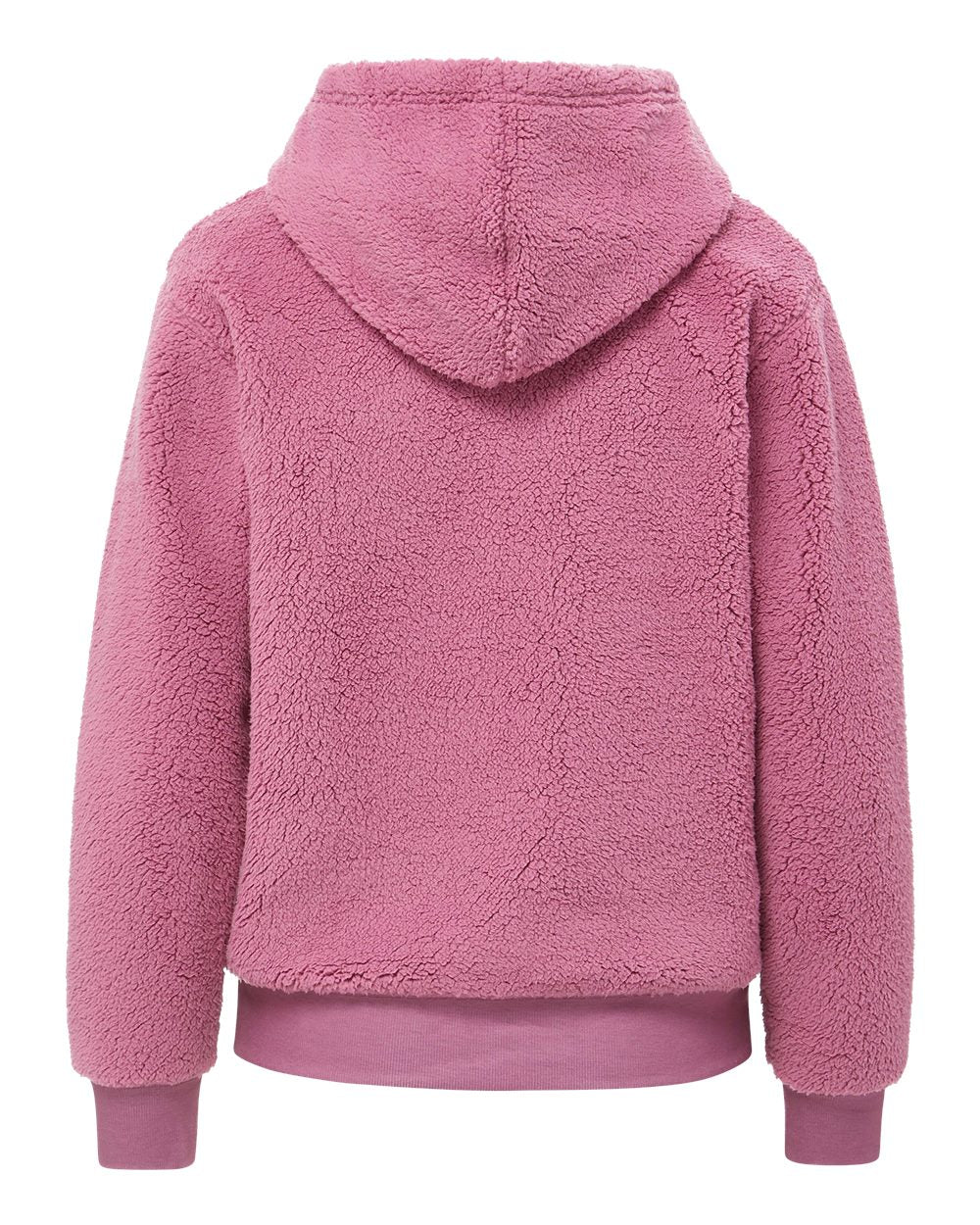 Mv Sport W25122 Women’s Starla Sherpa Hooded Pullover - Dusk Orchid