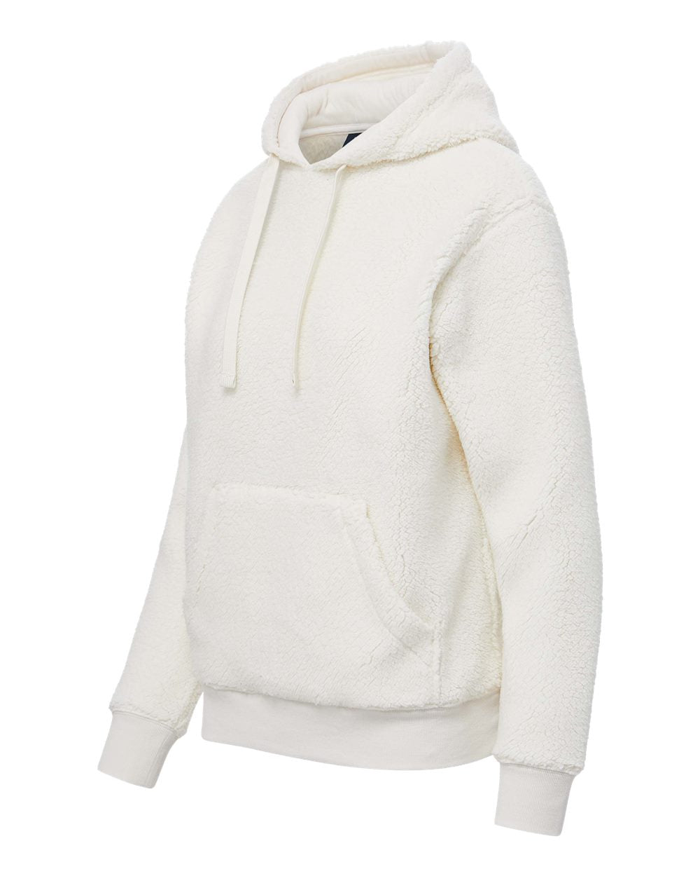 Mv Sport W25122 Women’s Starla Sherpa Hooded Pullover - Ivory