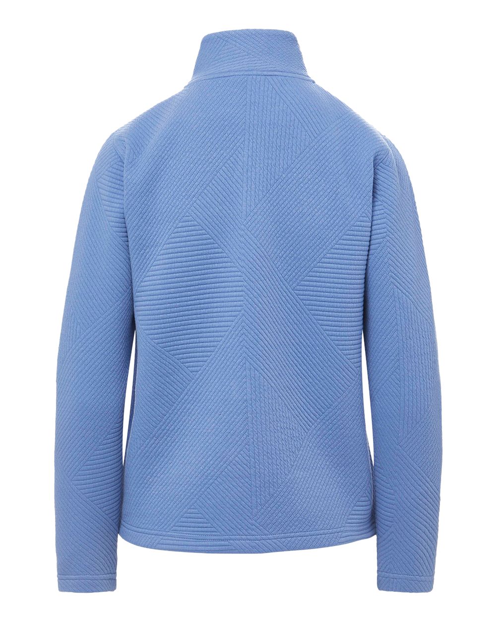 Mv Sport W25145 Women’s Zelda Zig Zag Quarter-zip Pullover - Blue Iris