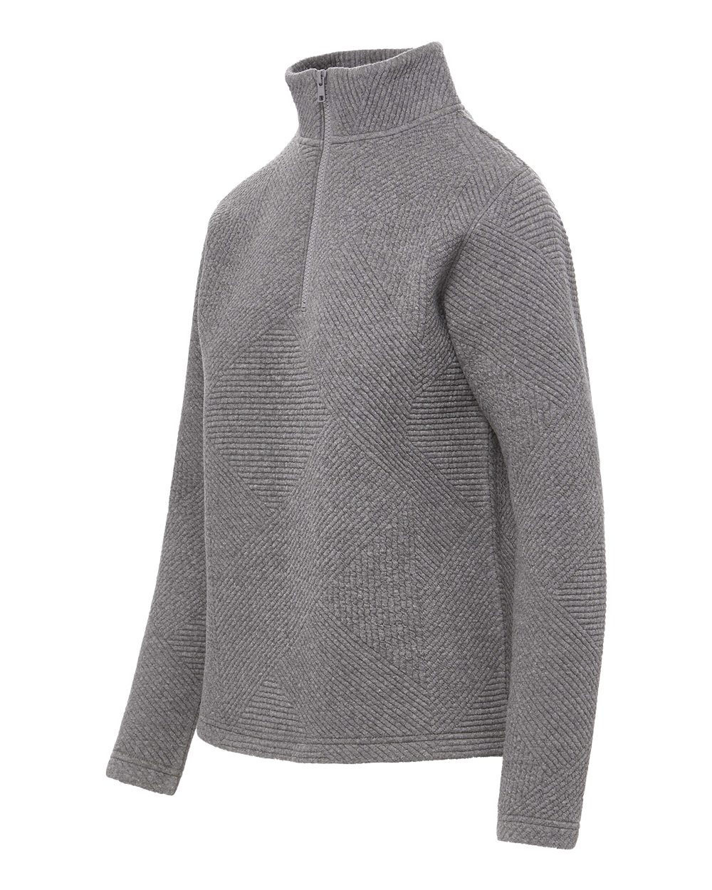 Mv Sport W25145 Women’s Zelda Zig Zag Quarter-zip Pullover - Graphite