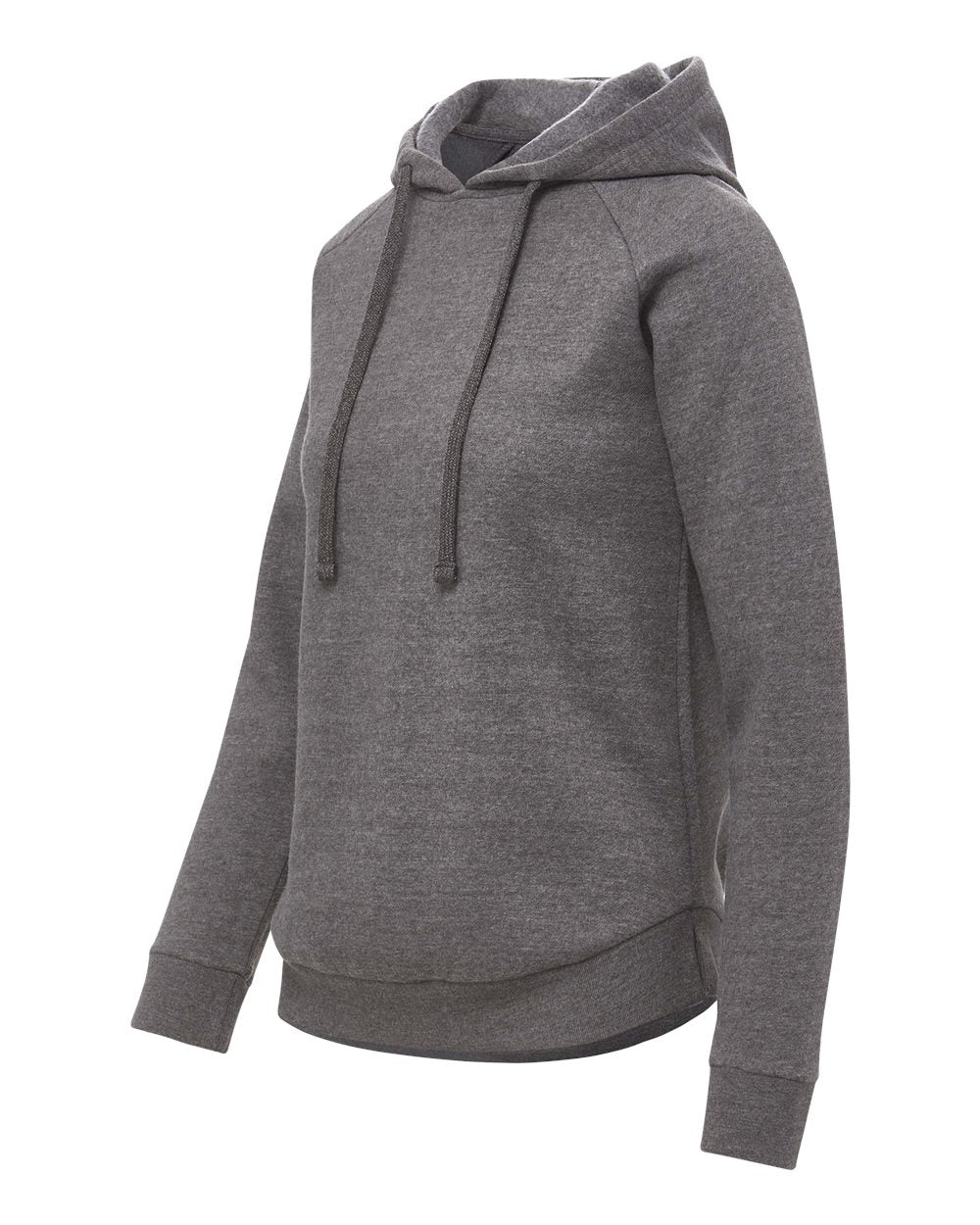 Mv Sport W25164 Women’s Vintage Fleece Hooded Sweatshirt - Charcoal