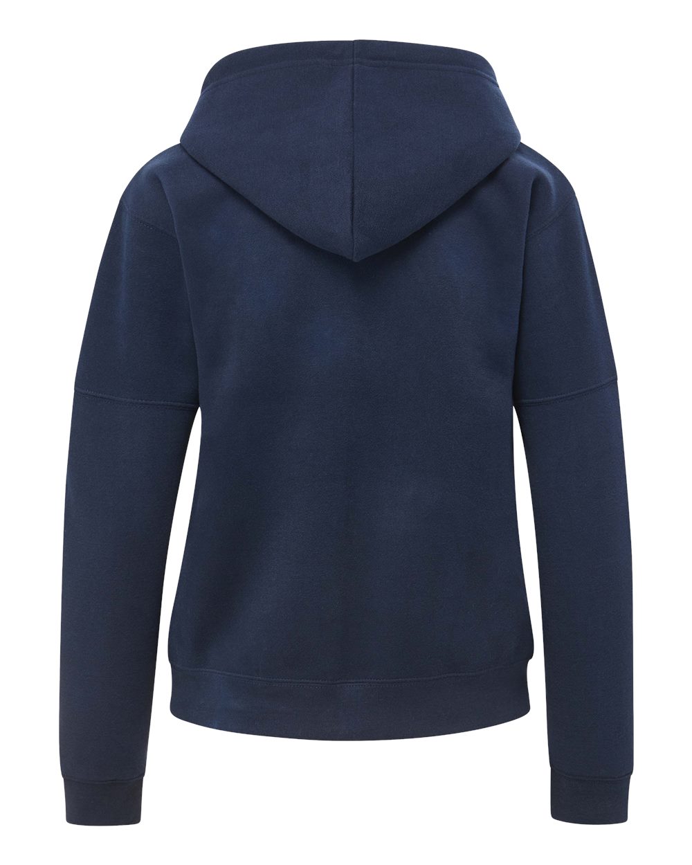 Mv Sport W25165 Women’s Vintage Fleece Hooded Full-zip Sweatshirt - Navy