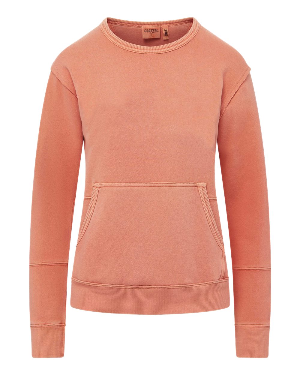 Mv Sport W25167 Women’s Coastal Color Sweatshirt - Tangy Tangerine