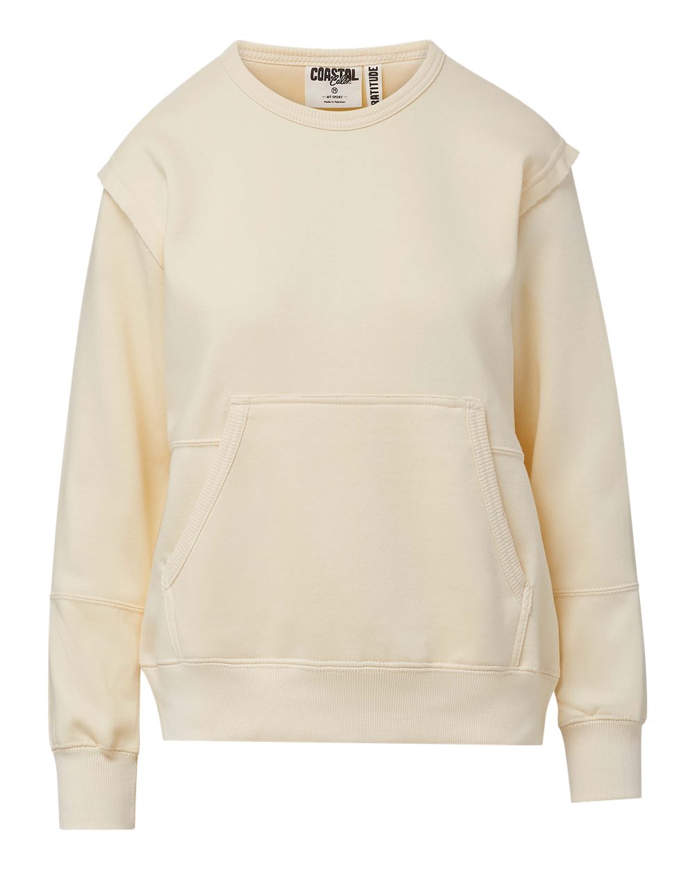 Mv Sport W25167 Women’s Coastal Color Sweatshirt - Vanilla