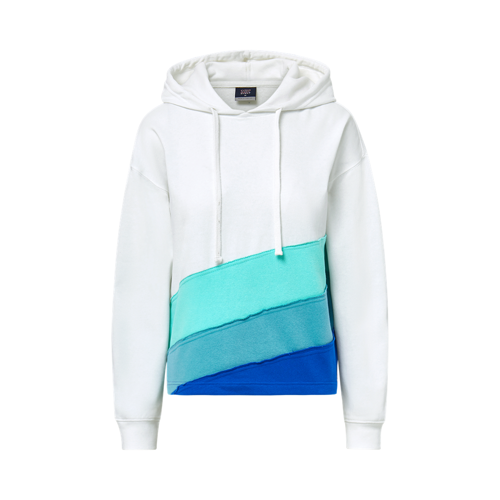 Mv Sport W26119 Mood & Vibe Colorblock Panel Hood - White/oasis/lagoon/royal