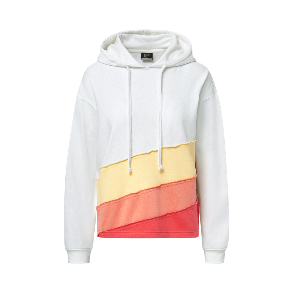 Mv Sport W26119 Mood & Vibe Colorblock Panel Hood - White/sun Ray/creamsicle/nantucket Red