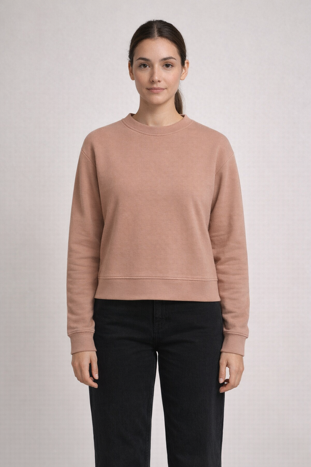 Mv Sport W26144 Ladies Vintage Fleece Crew - Praline
