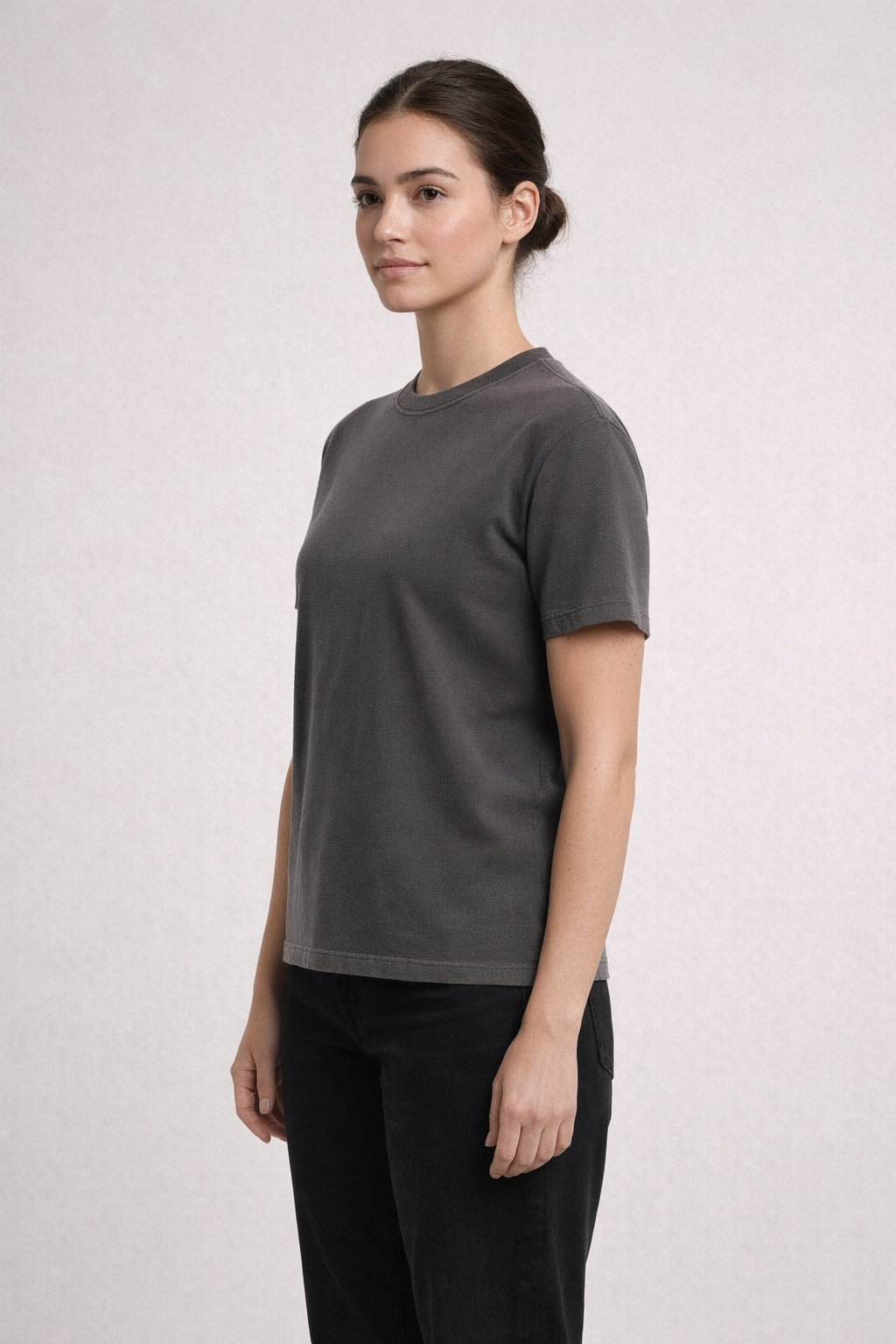 Mv Sport W26434 Coastal Color Ladies Tee - Caviar
