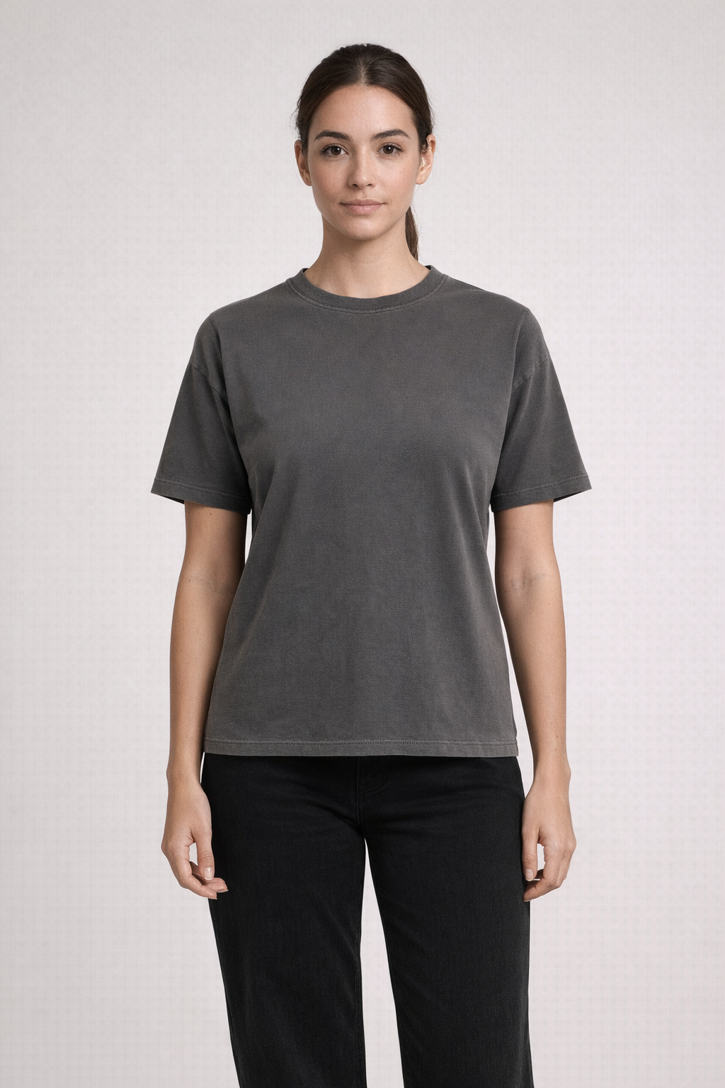 Mv Sport W26434 Coastal Color Ladies Tee - Caviar