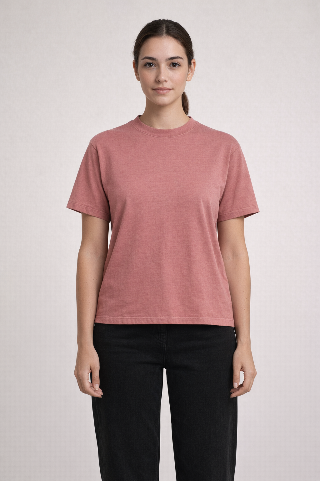 Mv Sport W26434 Coastal Color Ladies Tee - Scarlet