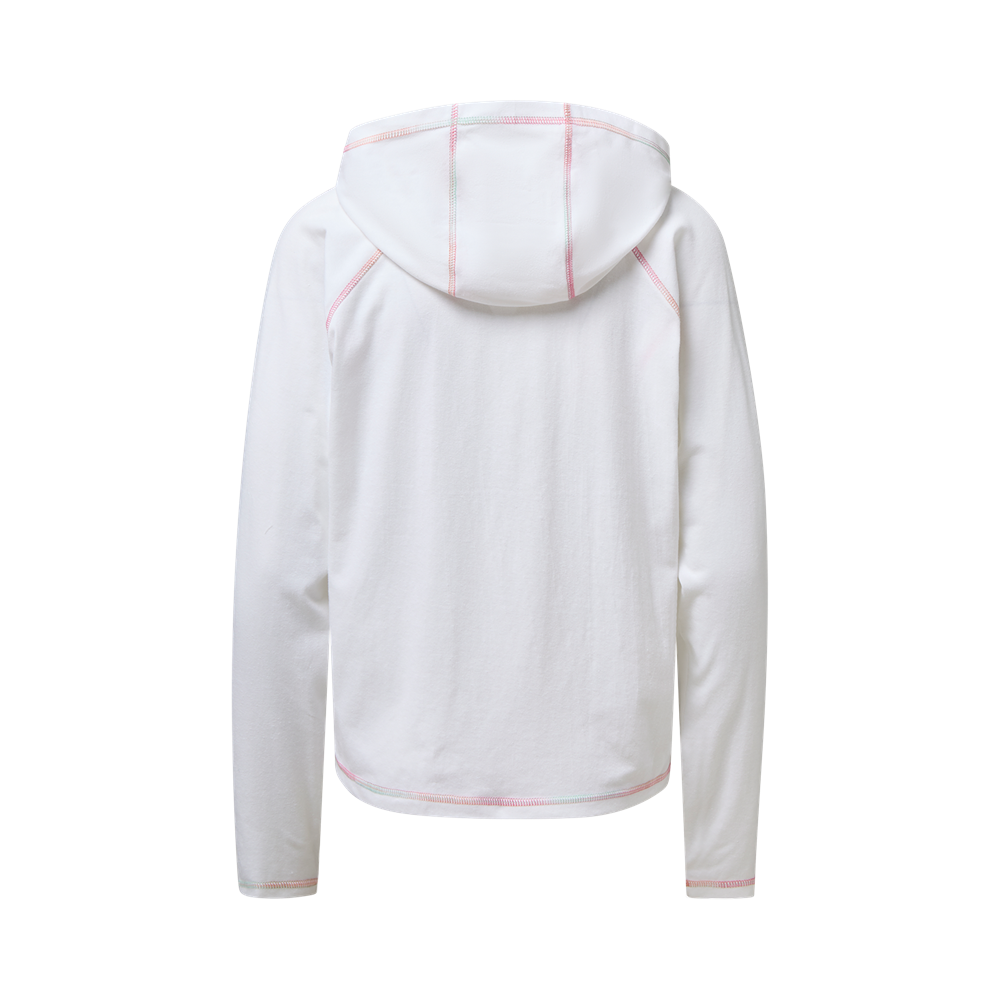 Mv Sport W27405 Ladies Piper Hooded Tee - White