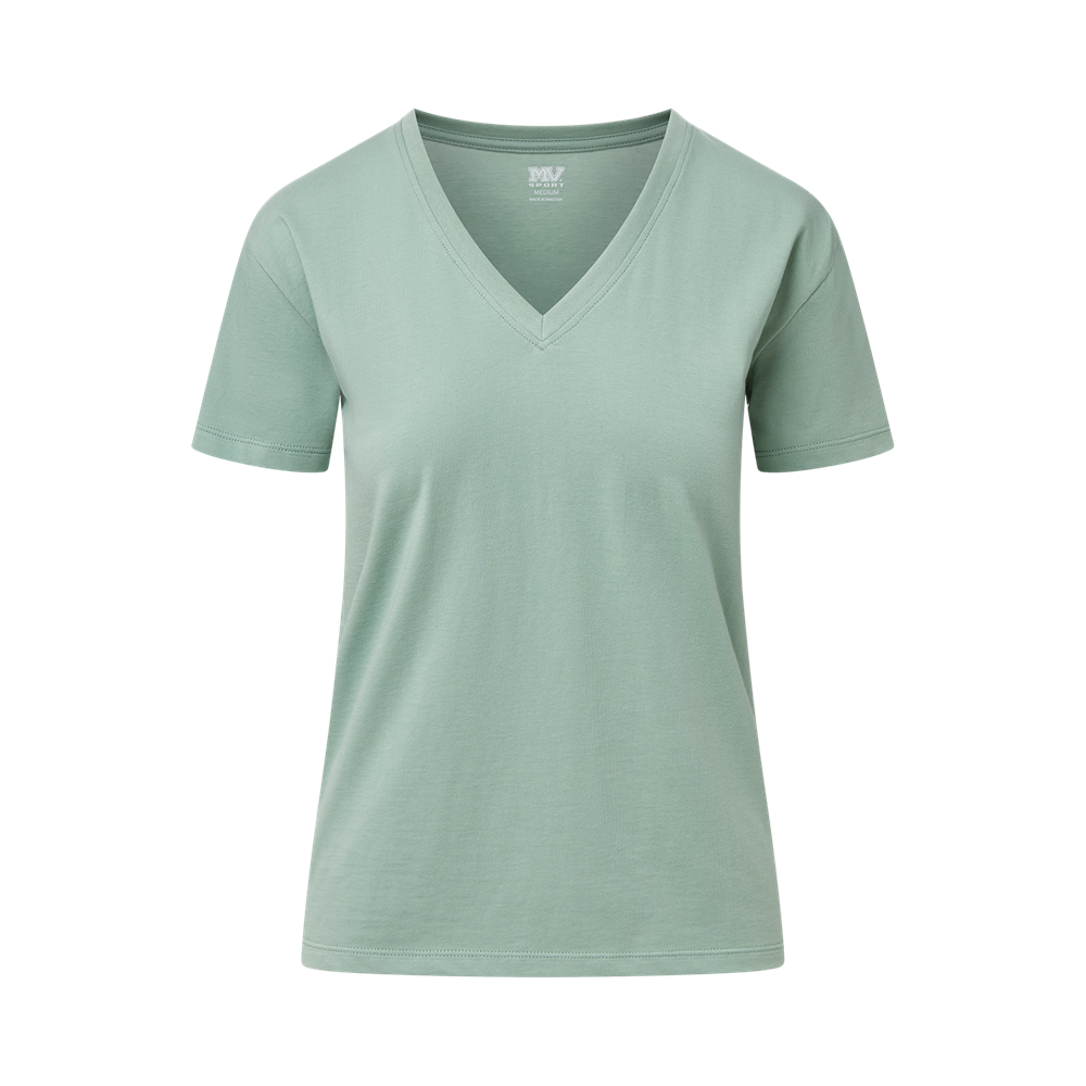 Mv Sport W27418 Ladies Core V-neck Tee - Greenstone