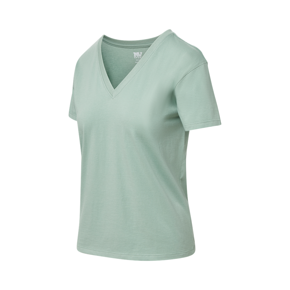 Mv Sport W27418 Ladies Core V-neck Tee - Greenstone