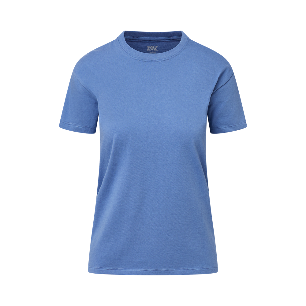Mv Sport W27419 Ladies Core Crewneck Tee - Blue Iris