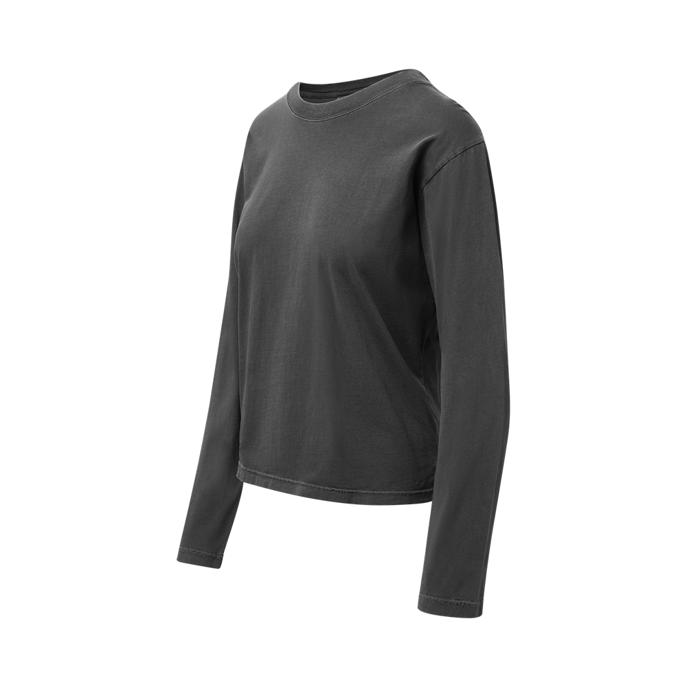 Mv Sport W27421 Coastal Color Ladies Long Sleeve Tee - Black Caviar