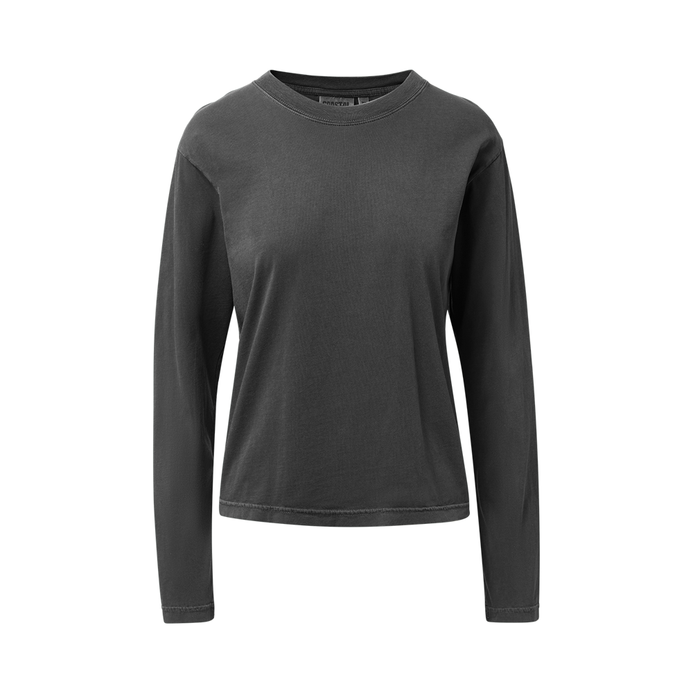 Mv Sport W27421 Coastal Color Ladies Long Sleeve Tee - Black Caviar