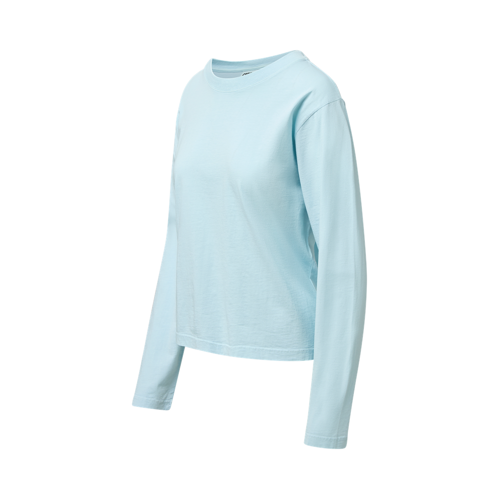 Mv Sport W27421 Coastal Color Ladies Long Sleeve Tee - Crystal Blue