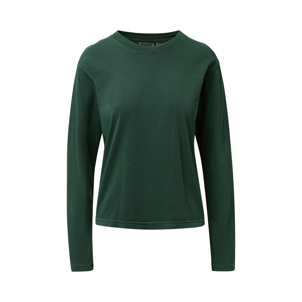 Mv Sport W27421 Coastal Color Ladies Long Sleeve Tee - Verdant Forest