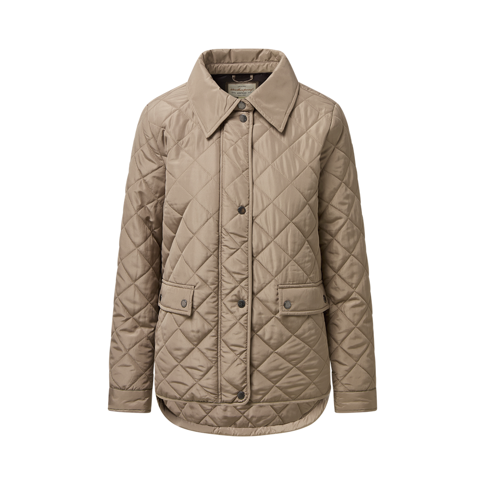 Mv Sport W27713 Weatherproof Vintage Ladies Diamond Quilted Jacket - Driftwood