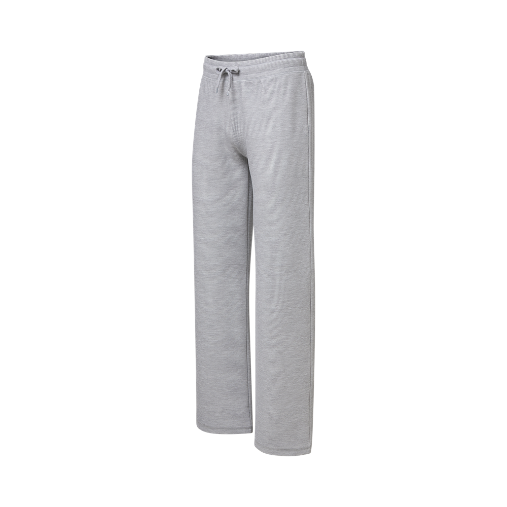 Mv Sport W27724 Move by Ladies Waffle Pants - Heather Gray
