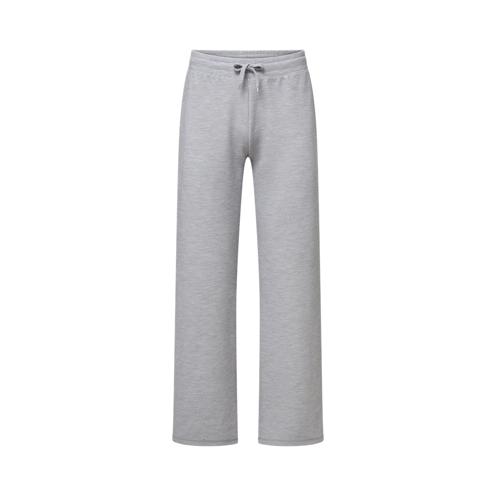 Mv Sport W27724 Move by Ladies Waffle Pants - Heather Gray