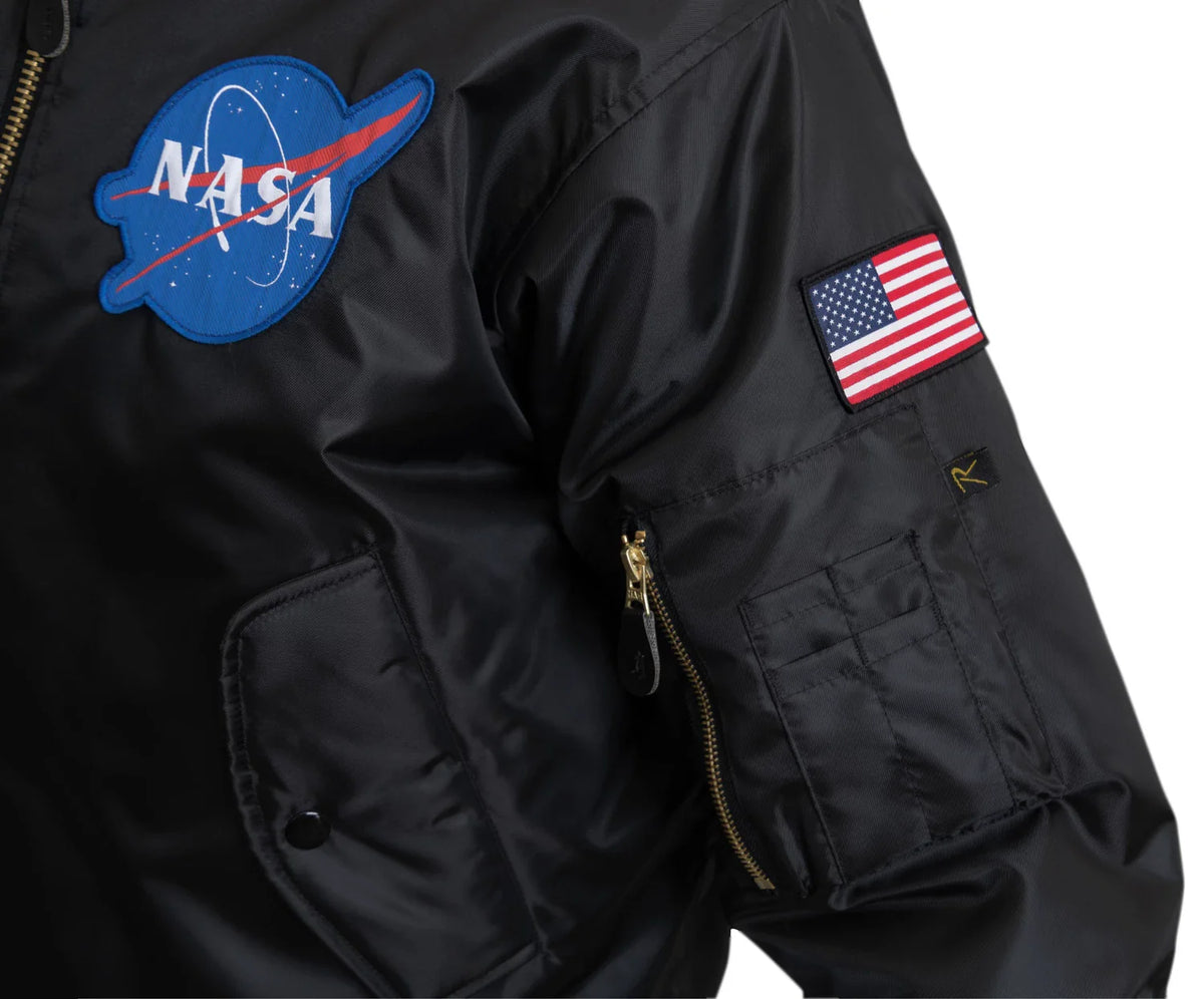 Nasa Ma-1 Flight Jacket - Black
