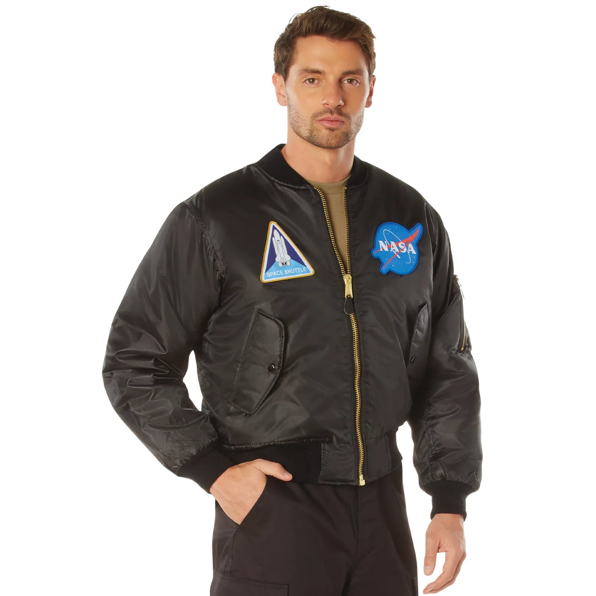 Nasa Ma-1 Flight Jacket - Black