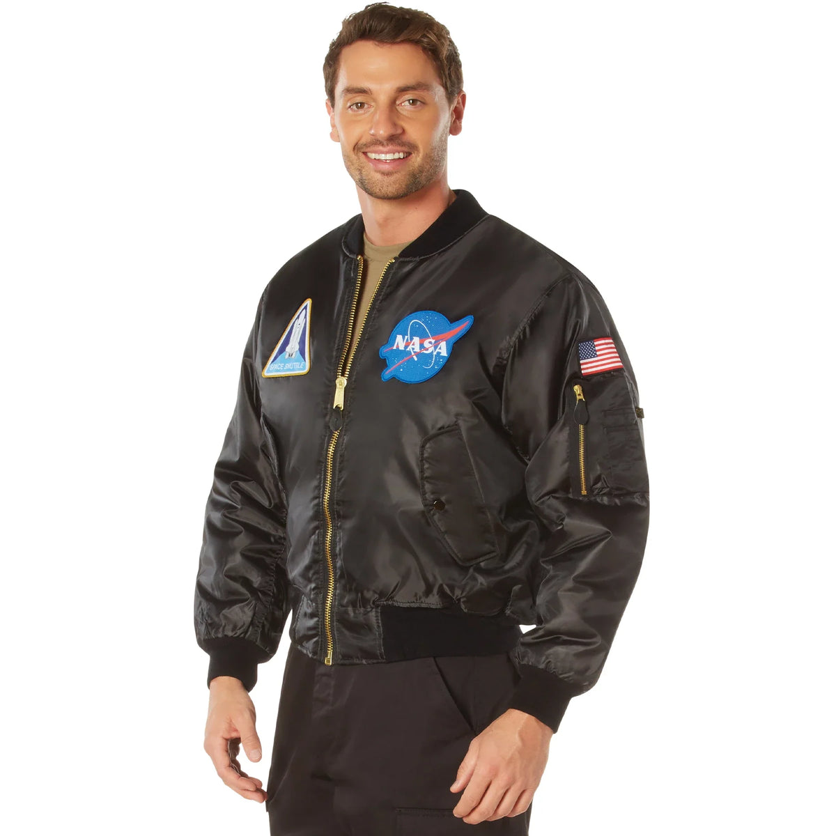 Nasa Ma-1 Flight Jacket - Black