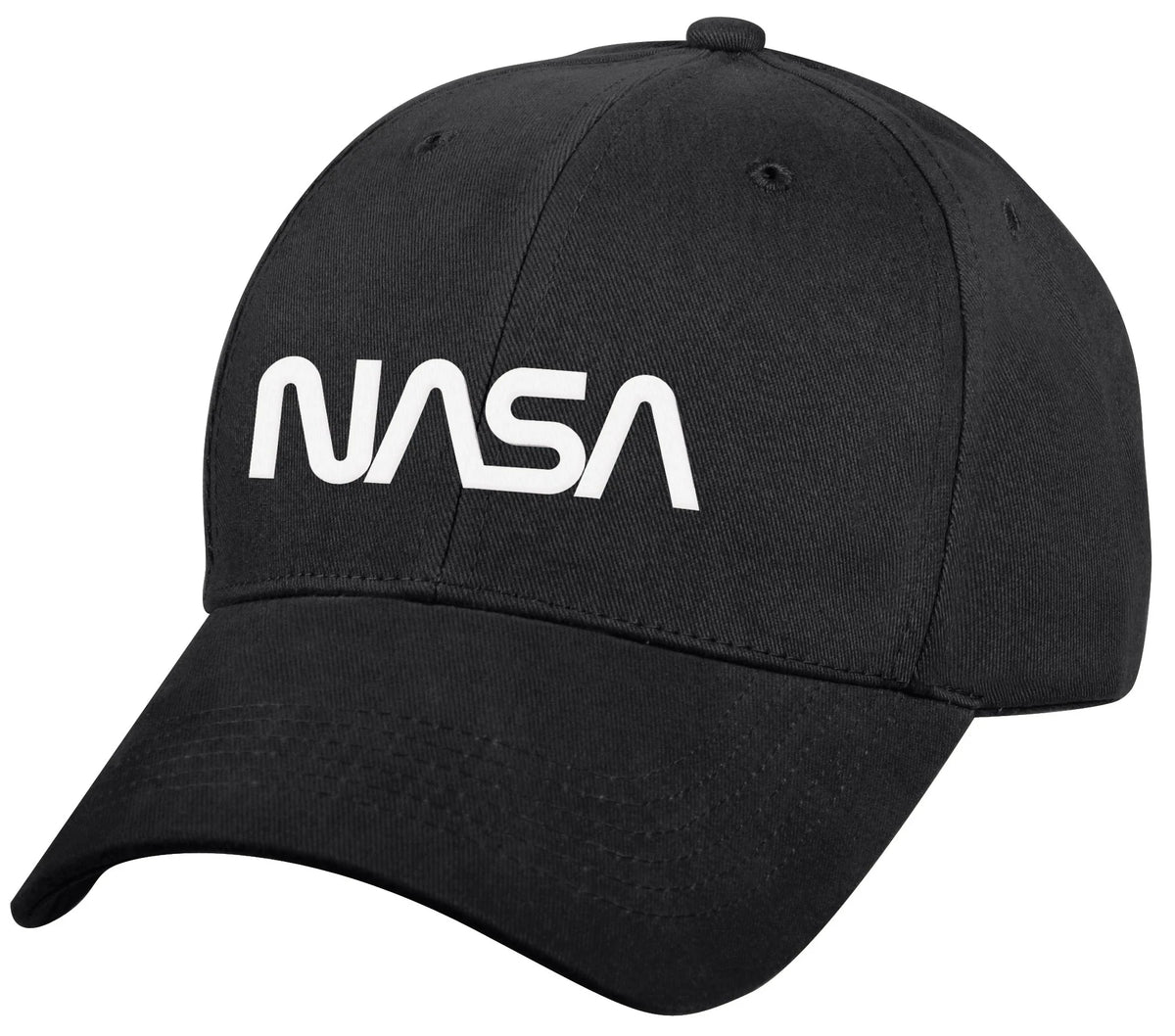 Nasa Worm Logo Low Profile Cap - Black