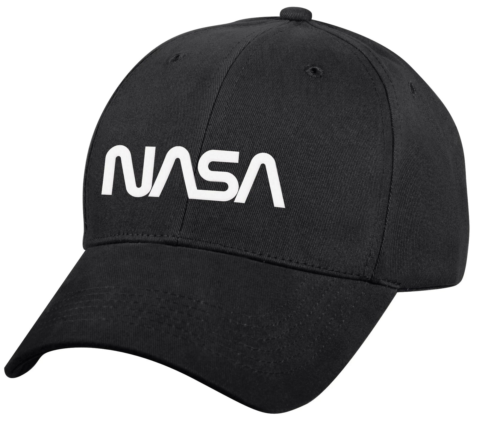 Nasa Worm Logo Low Profile Cap - Black