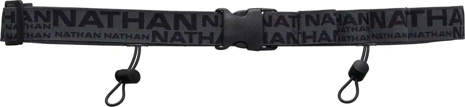 Nathan Sports Ns10080 Race Number Nutrition Waistbelt Charcoal / Black / Osfm