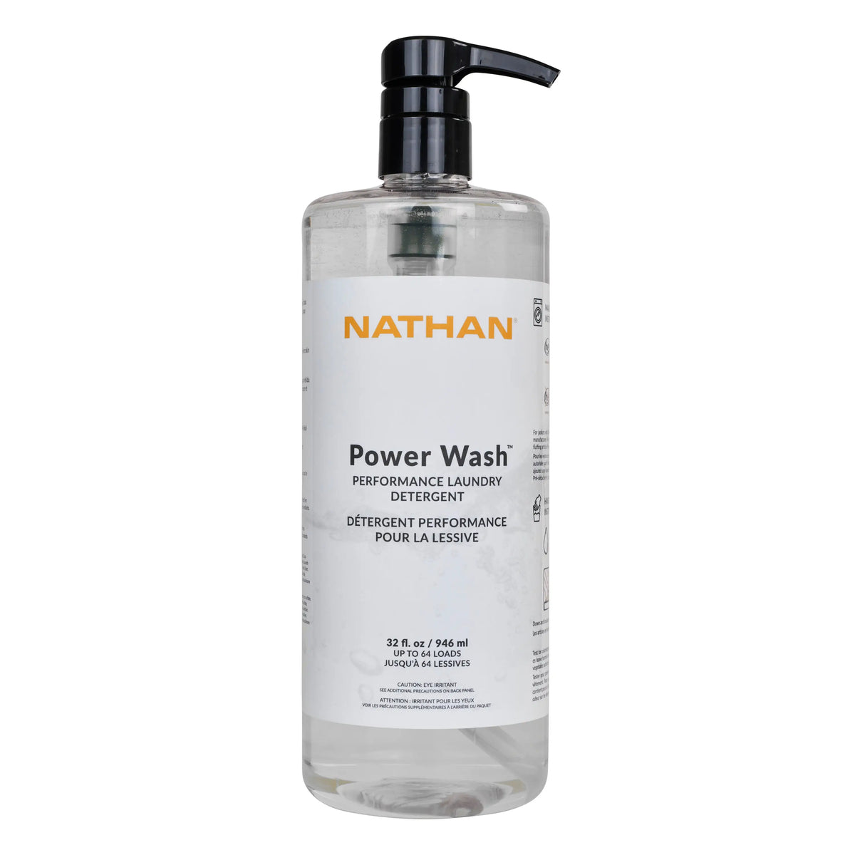 Nathan Sports Ns10840 Power Wash 32oz W/pump (bag) - Clear / 32oz