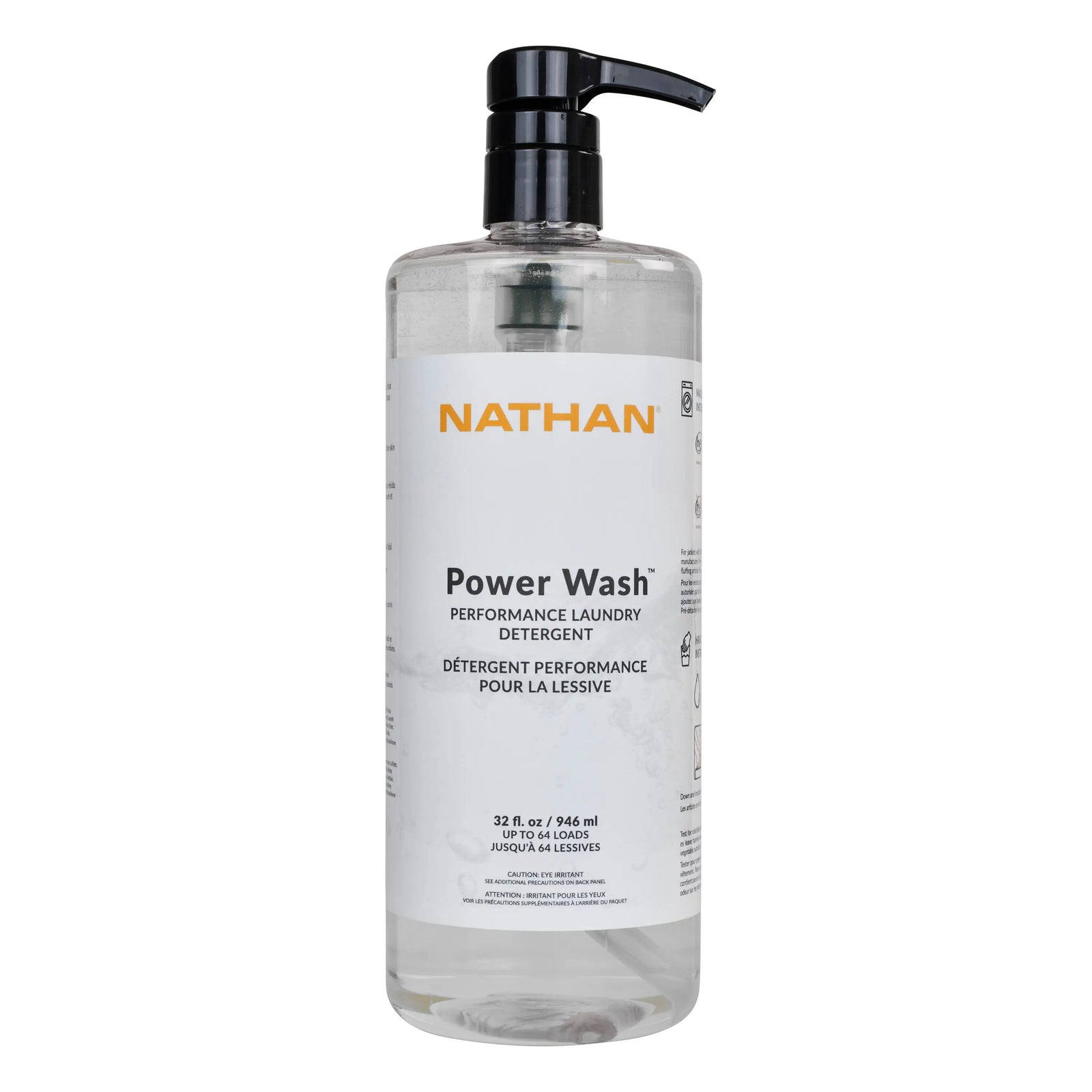 Nathan Sports Ns10840 Power Wash 32oz W/pump (bag) - Clear / 32oz