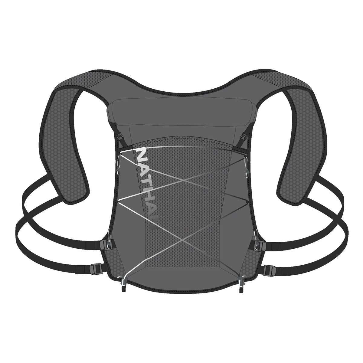 Nathan Sports Ns30590 Trail Mix 12l 2.0 - Charcoal Reflective Silver - Reflective Silver / Osfm