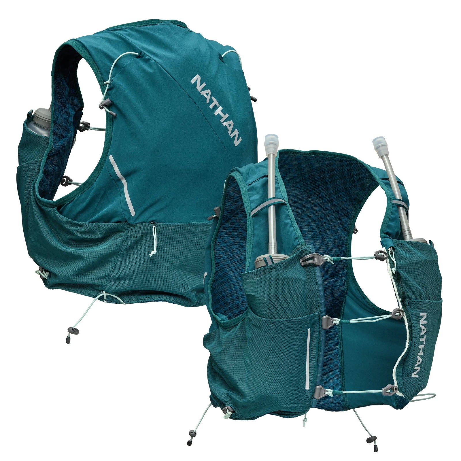 Nathan Sports Ns30710 Wm’s Pinnacle Pro 6l - Deep Teal Reflective Silver - Teal Reflective Silver / Xs
